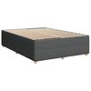 vidaXL Bedframe zonder matras stof donkergrijs 160x200 cm