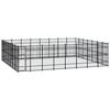 vidaXL Hondenkennel 51,61 m&sup2; staal