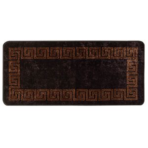 vidaXL Vloerkleedloper MARSA Zwart 50 x 100 cm Polyester en PVC