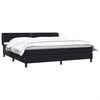 vidaXL Boxspringbed met matrassen 180x220 cm fluweel zwart