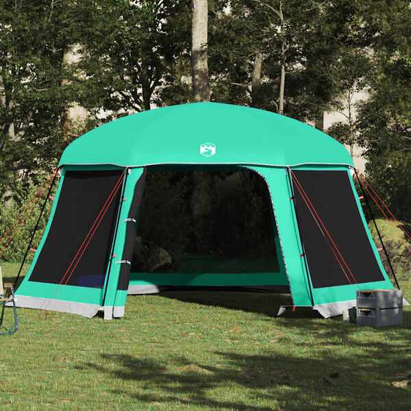 vidaXL Zwembadtent uitneembare buiten- gaaswanden 512x458 cm zeegroen