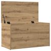 vidaXL Opbergkist 84x42x46 cm bewerkt hout artisanaal eikenkleurig