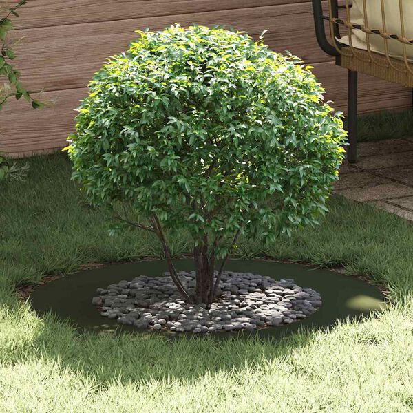 vidaXL geschikt voor platte boomring Olijfgroen &Oslash;50 / 80 cm Staal