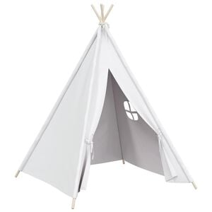 vidaXL Kindertipitent met tas 120x120x150 cm peachskin wit