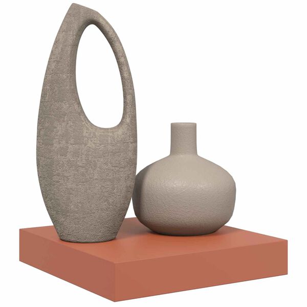 vidaXL Wandplank Wandgemonteerd Rood 23 x 23,5 x 4 cm Bewerkt hout