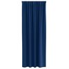 vidaXL Zwart-out Gordijnen met Ringen 2 pcs Donkerblauw 245 x 140 cm