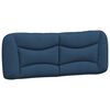 vidaXL Bed met matras "Hvar" stof blauw 140x200 cm