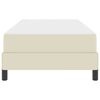 vidaXL Bedframe met matras Cr&egrave;me 90 x 200 cm Stof