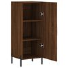 vidaXL Dressoir 34,5x34x90 cm bewerkt hout bruin eikenkleur