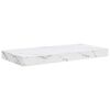 vidaXL Wandplank Wandgemonteerd Wit Marmer 50 x 23 x 4 cm Bewerkt hout