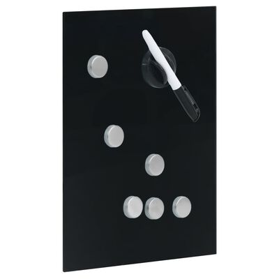 vidaXL Sleutelkast met magneetbord 30x20x5,5 cm zwart