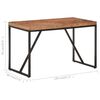 vidaXL Eettafel 120x60x76 cm massief acaciahout en mangohout