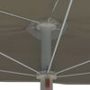 vidaXL Parasol half met paal 180x90 cm zandkleurig