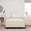 vidaXL Boxspringbed Cr&egrave;me 120 x 190 cm Stof