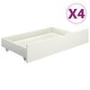vidaXL Bedframe met 4 lades massief grenenhout wit 180x200 cm