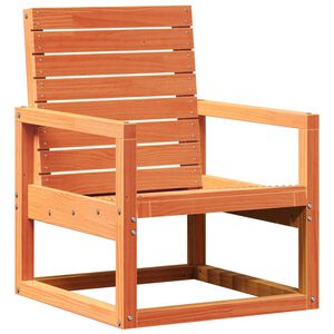 vidaXL Tuinstoel 57,5x63x76 cm massief grenenhout wasbruin