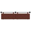 vidaXL Hangend Hoofdeinde Glanzend Bruin 210 x 55 x 5 cm Antiek PU