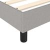 vidaXL Boxspring met matras stof lichtgrijs 140x190 cm