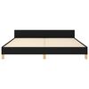 vidaXL Bedframe zonder matras stof zwart 180x200 cm