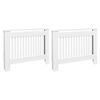 vidaXL Radiatorombouw 2 st 112 cm bewerkt hout wit