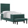 vidaXL Boxspring bed met hoofdeinde Donkergroen 200 x 80 cm Fluweel