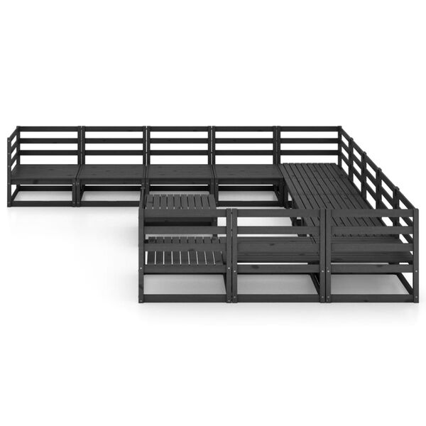 vidaXL 12-delige Loungeset massief grenenhout