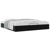 vidaXL Ottoman Bedframe Zwart King size Fluweel