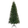 vidaXL Kunstkerstboom met 300 LED met standaard Groen 210 cm PE en PVC