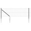 vidaXL Gecombineerd draadhek met spikes 50 x 0,6 m (B x H)