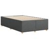 vidaXL Bedframe zonder matras 120x200 cm stof donkergrijs