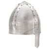 vidaXL Ridderhelm middeleeuws replica LARP staal zilverkleurig