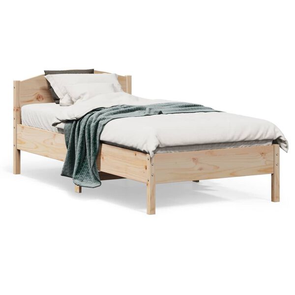 vidaXL Bedframe zonder matras massief grenenhout 90x190 cm