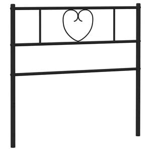vidaXL Vervangend hoofdbord 107 cm metaal zwart