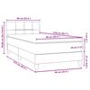 vidaXL Boxspring met matras fluweel donkergroen 90x210 cm