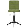 vidaXL Eetkamerstoel draaibaar fluweel lichtgroen