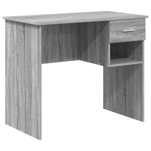 vidaXL Bureau Grijs Sonoma 90 x 49 x 75 cm Bewerkt hout