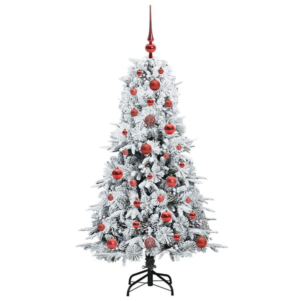 vidaXL Kunstmatige Inklapbare Kerstboom Wit 120 cm PE en PVC