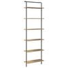 vidaXL Boekenkast 6-laags 60 x 24 x 203 cm Bewerkt hout Artisan Eiken