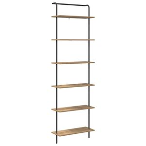 vidaXL Boekenkast 6-laags 60 x 24 x 203 cm Bewerkt hout Artisan Eiken
