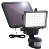 vidaXL Solarspotlight met sensor LED zwart
