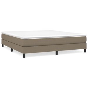 vidaXL Boxspring bed stof taupe 160x200 cm