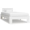 vidaXL Bedframe massief grenenhout wit 100x200 cm