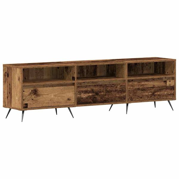 vidaXL TV-kast Oud hout 150 x 30 x 44,5 cm Bewerkt hout