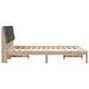 vidaXL Bedframe met Gevoerd Hoofdgedeelte Bruin 120 x 190 cm