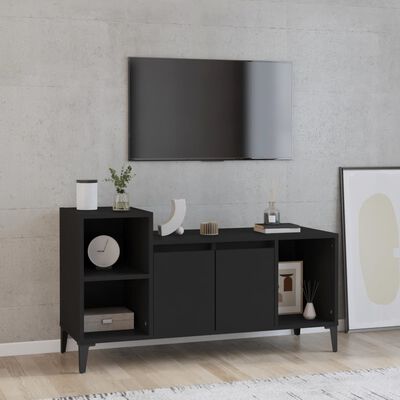 vidaXL Tv-meubel 100x35x55 cm bewerkt hout zwart