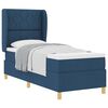 vidaXL Boxspringbed met hoofdeinde Blauw 200 x 80 cm Stof
