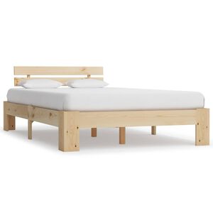 vidaXL Bedframe massief grenenhout 120x200 cm