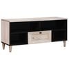 vidaXL TV-kast Bleached Wit 100 x 33 x 46 cm Massief Mango Hout