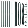 vidaXL Gelast Draadhek met Betonnen Basis 10 x 1,4 m (B x H)