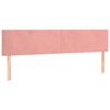 vidaXL Boxspring met matras fluweel roze 160x200 cm